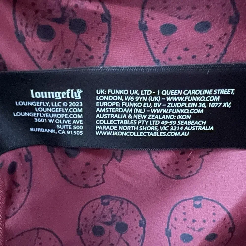 Universal Loungefly Mini Backpack Friday the 13th Jason Mask Glow in the Dark